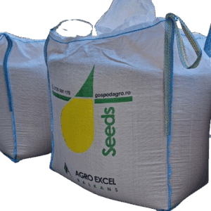 Saci BIG BAGS cu patru chingi de ridicare cu gură de umplere 500 kg (90 x 90 x 95)