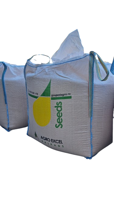 Saci BIG BAGS cu patru chingi de ridicare cu gură de umplere 500 kg (90 x 90 x 95)