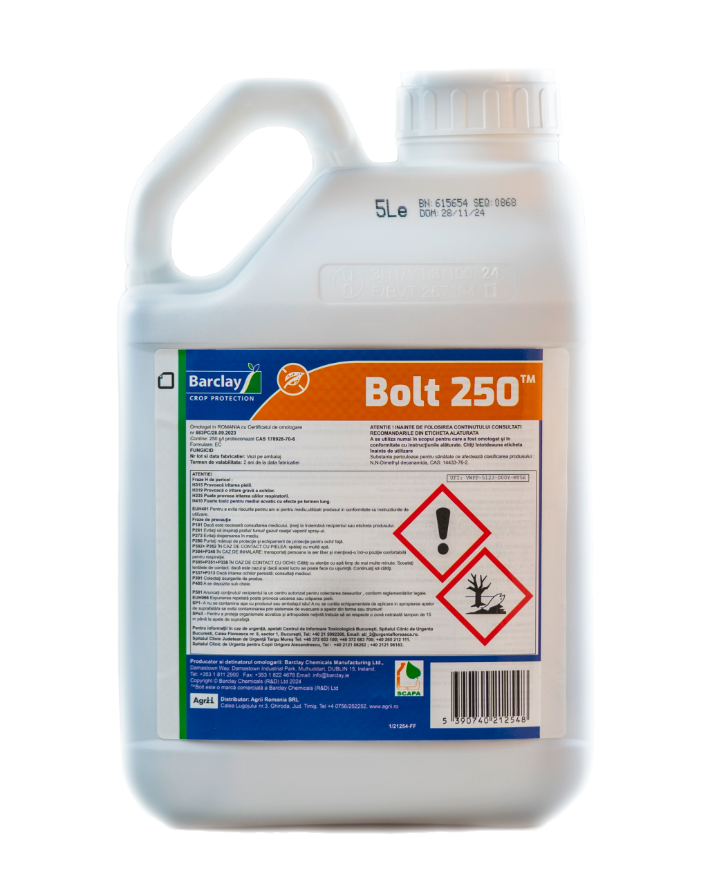 Fungicid BOLT XL 250 (Protioconazol 250 g/l)